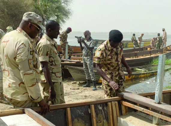 Enhancing the Amphibious Capability of MNJTF - FC Maj Gen IM Yusuf hands over newly contructed boats to Sector 2 (Chad)