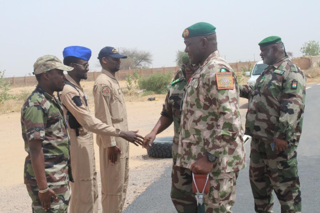 MNJTF COMMANDER URGES TROOPS TO SUSTAIN THE MOMENTUM OF OPERATION LAKE SANITY…..As he visits troops on the frontlines in the Lake Chad