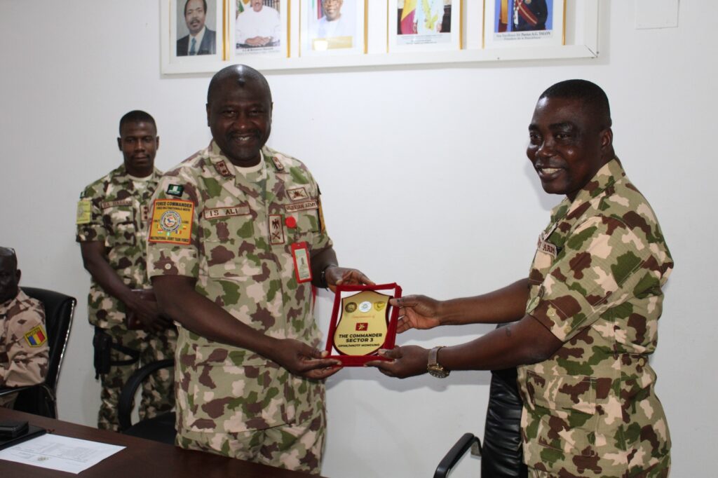 MNJTF HOSTS NEW COMMANDER OF SECTOR 3 NIGERIA IN A  BID TO BOLSTER ONGOING EFFORTS TO COMBAT TERRORISM IN THE REGION