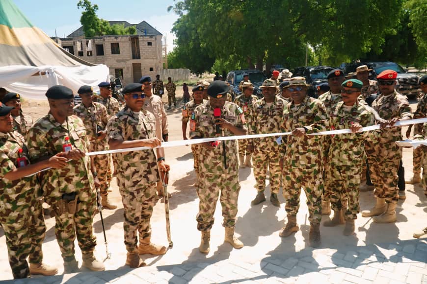 MNJTF COMMANDER UNDERTAKES STRATEGIC VISIT TO OPERATION HADIN KAI, COMMISSIONS OFFICERS’ TRANSIT ACCOMMODATION